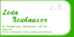 leda neuhauser business card